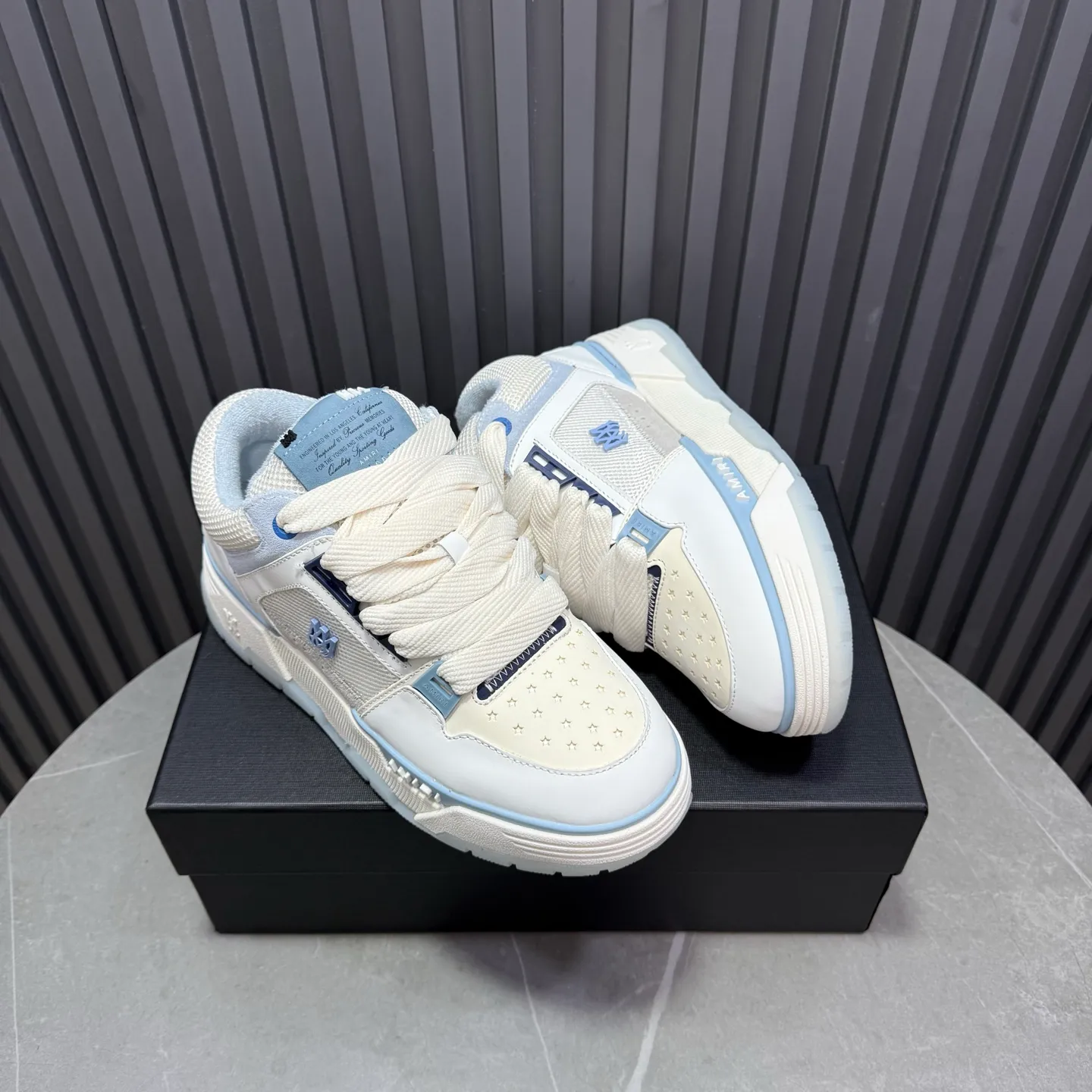 Men's shoes 💰660💰 AMIRI AMIRI trendy brand hot sale 🔥 Available all year round, couples 💑 Official website synchronization Imported fabrics 1⃣️ vs 1⃣️ replica, original factory special original sole, 35-45 (45. non-refundable)